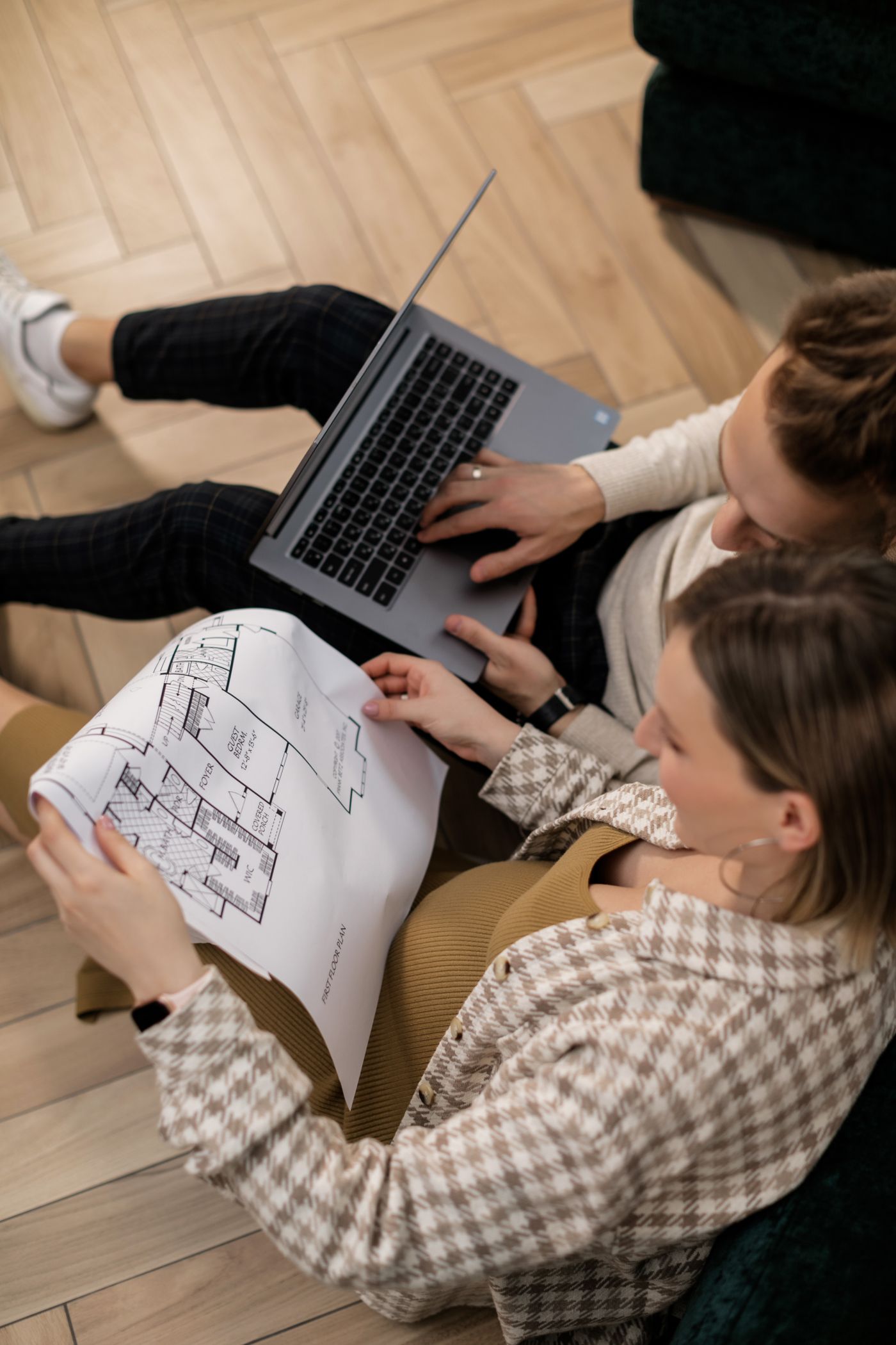 Property investors reviewing their residential investment property plans